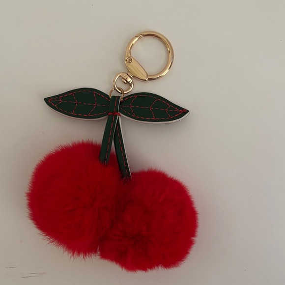 Accessories - ☀️Cherry Pom Pom Keychain